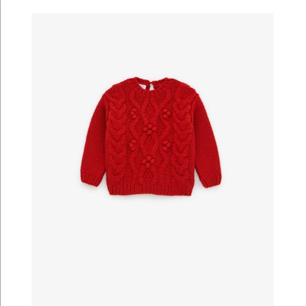 Zara red sweater